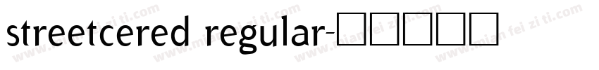 streetcered regular字体转换